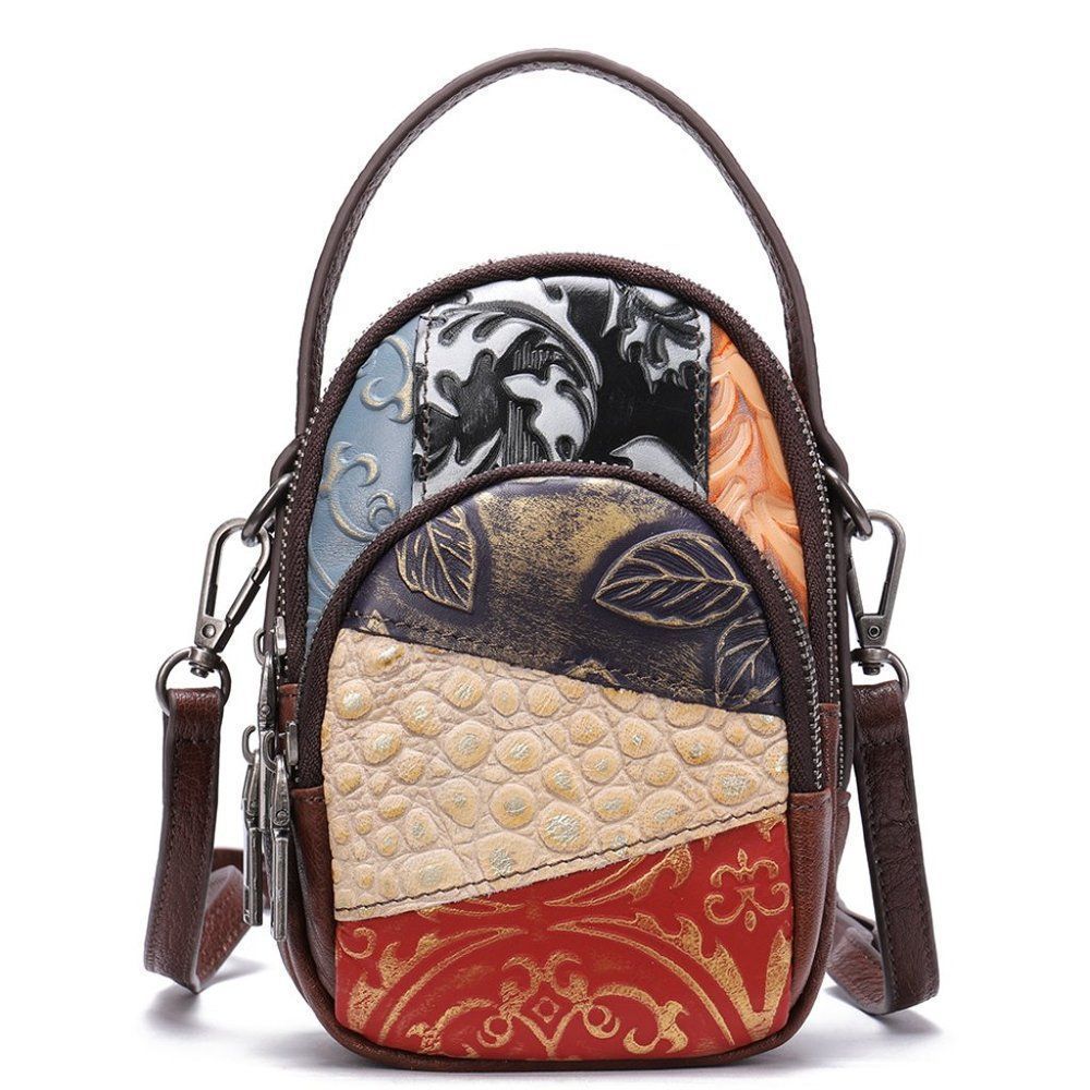 Leather Cross Body Patchwork Bag - Picture 2 of 13